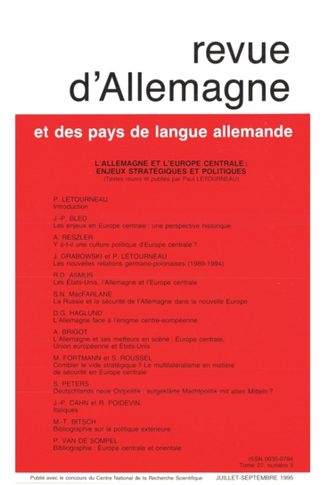 Titre : État des lieux en Allemagne et ailleurs : enjeux économiques et politiques au cœur des débats