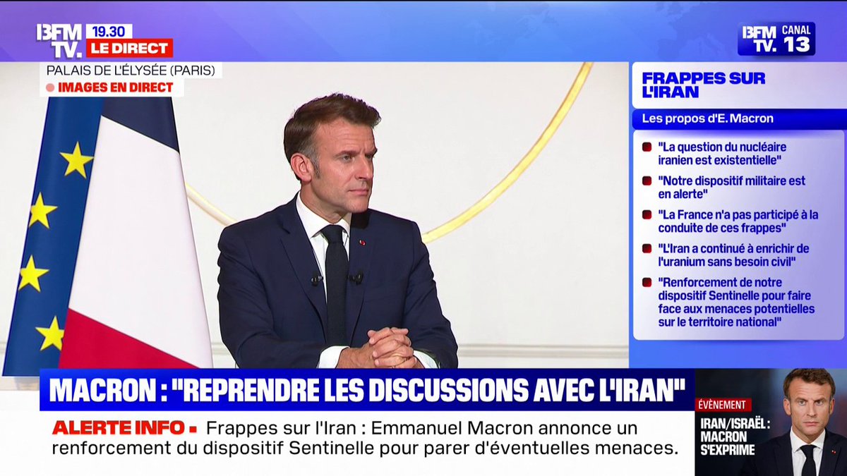 Réaction virulente de l’Iran aux déclarations controversées de Macron sur le programme nucléaire iranien